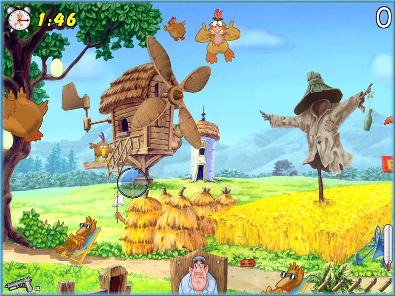 jeu chicken shoot original flash sorti dans les années 2000